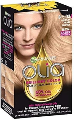 Garnier Olia Hair Color 8 1 2 03 Medium Pearl Blonde Ammonia