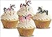 Baking Bling Carousel Horse Mix - 12 Standup Edible Premium Wafer Paper Cake Toppers Decoration 12 X 55Mm