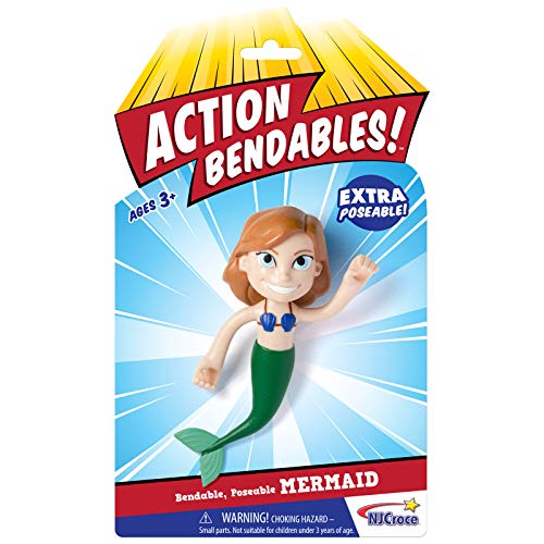 NJ Croce Action Bendables Mermaid 4-Inch Bendable Action Figure