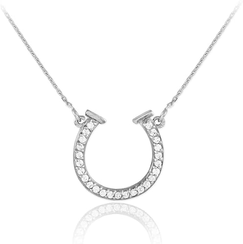 Sterling Silver Horseshoe Necklace 