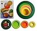 SAVER REUSABLE SILICONE FOOD PROTECTORS, Fruit and Vegetable STORAGE Containers, Food Stretch Lids, Food Caps for Jars and Cans, Set of 4, BPA-Free, PERFECT GIFT for Kitchen