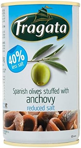 Fragata Olives Stuffed with Anchovy Reduced Salt 350g