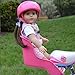 Pink Doll Bike Seat with Decorate Yourself Stickers for 18 inch Dolls