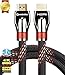 Farstrider 4K HDMI Cable/HDMI Cord 12ft - Ultra HD 4K Ready HDMI 2.0 (4K@60Hz 4:4:4) - High Speed 18Gbps - 26AWG Braided Cord-Ethernet/3D/HDR/ARC/CEC/HDCP 2.2/CL3