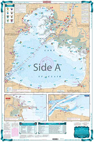 Waterproof Charts, Lake Fishing, 29F Lake St. Clair