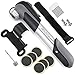 GIYO Mini Bike Pump Portable, 120 PSI High Pressure Bicycle Air Pump Fits Presta & Schrader Automatically Patch and Mount Kits Included