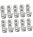 Wall Hanging Hooks - Brushed Finish Steel - 10 Pack - Hanging Hooks for Garage, Bathroom, Living Rooms