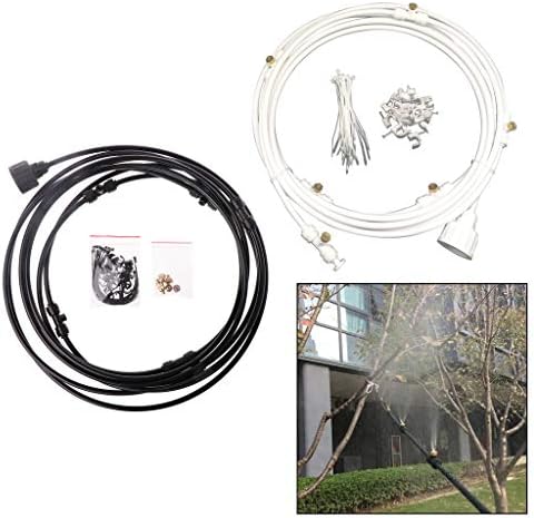 UUMO Drip Irrigation Kits Atomizing Hose Nozzles 1 Set Outdoor Misting Cooling System Kit Water Spray Mist for Greenhouse Garden Patio Waterring Irrigation