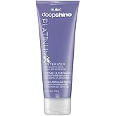 RUSK PlatinumX Lusterizer, Salon Formula Styling Cream to Boost Shine, Eliminate Brass, and Fight Frizz, 4 oz