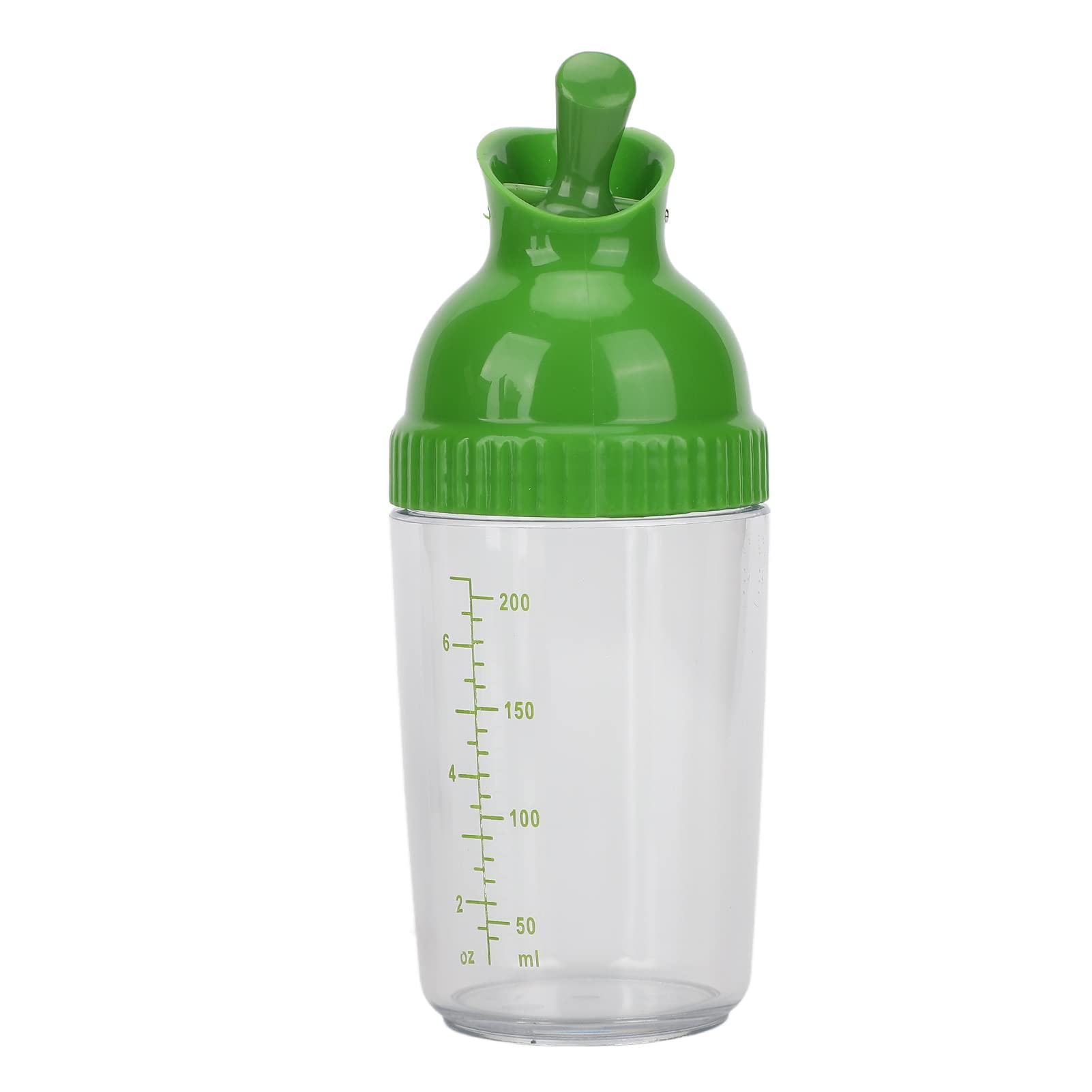 Dressing Mixer Shaker Bottles, 200ml Salad Dressing Shaker Salad Dressing Jar with Lid Kitchen (Green)