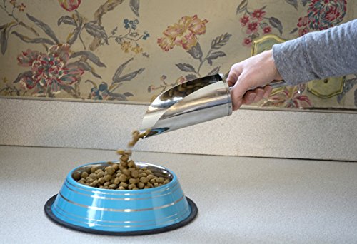 Iconic Pet 2-Cup Stainless Steel Pet Food Scoop with Removable Handle, Large/12-Inch - Thumbnail 3