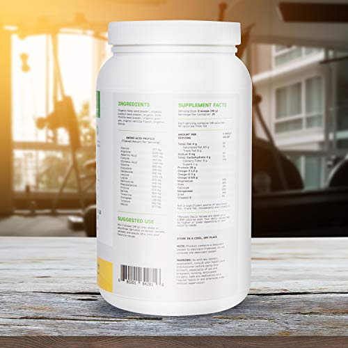 Dr. Forest Organic Raw Cold Pressed Vegan Plant Protein Powder - Add to Your Favorite Smoothies or Shakes - Non-GMO Certified Organic 20 Grams Protein per Serving, 2.2 lbs (Vanilla, 2.2 lbs)