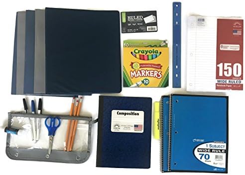 Boys Elementary School Supplies Kit. All you need for 3rd, 4th &amp; 5th elementary grades