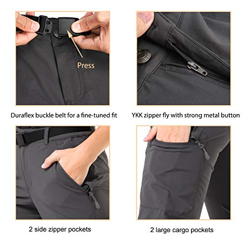 image for MIER Women's Outdoor Hiking Travel Cargo Pants Lightweight Stretch Act