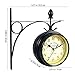 WINOMO European Antique Style Double Side Wall Clock Creative Classic Clocks