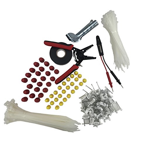 Gardner BenderEVK-003 Assorted Electrical Project Kit includes Tools, Tester, Twist-on Wire Connectors, Cable Ties, Staples and Tape in Reusable Canister