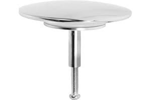 Tofficu Bathtub Drain Stopper 70mm Brass Seal Plug with Lift Mechanism for Bathtub and Sink Drain Strainer,