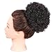 AISI QUEENS Afro Puff Drawstring Ponytail Synthetic Curly Hair Ponytail African American Short Afro Kinky Curly Ponytail Hair Extensions Wig with 2 Clips(2#)