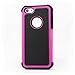 AGRIGLE Shock- Absorption / High Impact Resistant Hybrid Dual Layer Armor Defender Full Body Protective Cover Case For iPhone 5/5S/SE (Rose)