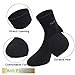 Imosh Mens and Womens Titanium Negative Ion Anti Odor Socks Anti Fungal Sockings Treat Athletes Foot and Barbiers Infrared Ray Socks, 3 Pairs Black