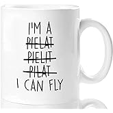 Aurahouse Funny Pilot Aviation Gifts for Men Women-I Can Fly Mug 11oz, Aircraft Pilot Present for Kids Boys Airplane Lover, Pilots Birthday Graduation Gift, Father's Day Christmas Gift Cup