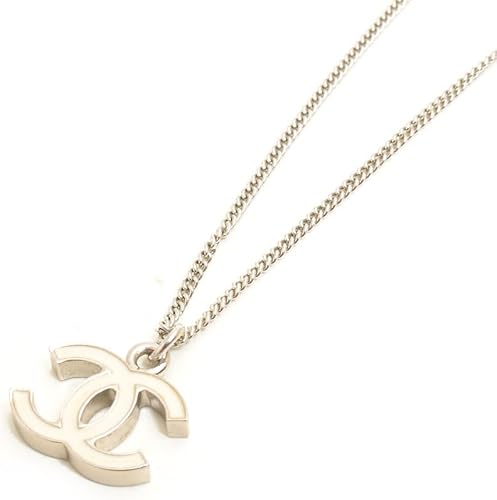 Amazon シャネル Chanel ネックレスココマーク ホワイト 06v 金属素材 シルバー 中古 ネックレス 通販