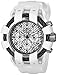 Invicta Men's 'Bolt' Quartz Stainless Steel and Silicone Casual Watch, Color:White (Model: 23857)