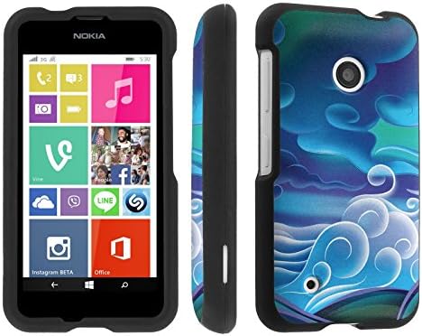 Skinguardz Nokia Lumia 530 (Blue Clouds) Designer Hard Protector Case