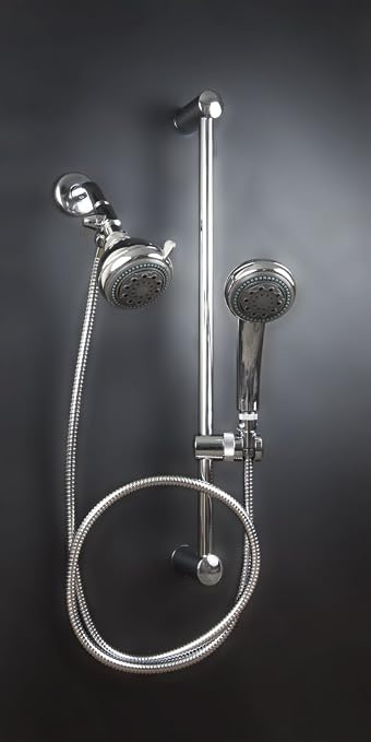 combination shower head and handheld