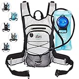 Atlapa Sports lightweight Hydration Water Backpack 2L TPU Leak Proof Water Bladder Insulated Pocket Keeps Liquids Cold Adjustable Straps Daypack for Hiking Skiing, Running, Cycling