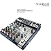 Soundcraft Notepad-8FX Professional USB Audio Interface Mixer with Lexicon Reverb, Echo & Delay Effects, and Ducking Feature - Durable Metal Build. Blue