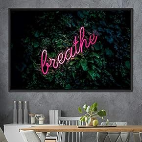 signwin Framed Canvas Wall Art Illuminated Words 3D...