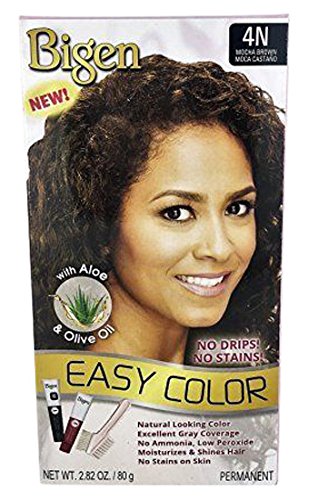 Bigen Easy Color Permanent Hair Dye with Aloe & Olive Oil, Mocha Brown, 2.82OZ