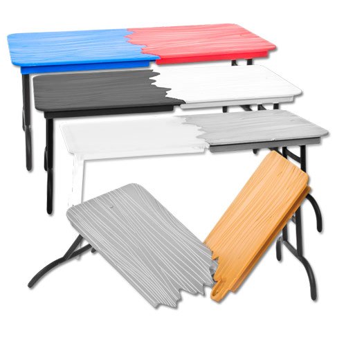 Buy Set of 4 Different HalfColored Breakable Tables for WWE Wrestling