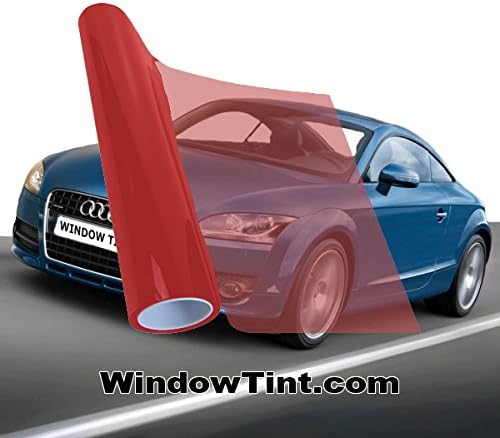 Red 35% VLT Auto Window Tinting Film 40 Inch Wide x 20 Feet Long Roll