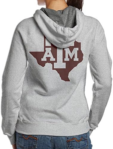 Kystal Texas A&amp;m University Women's BlackPrint Hoodies Size XL Ash