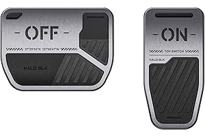 HALOBLK Non-Slip Performance Foot Pedals Designed for 2025-2021 Tesla Model 3 Model Y Accessories (Toy Switch)