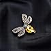 Mimgo Bee Brooch Rhinestone Shiny Fashion Charms Jewelry Badge Banquet Scarf Pin Gifts