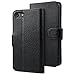 i-Blason Case Designed for iPhone 7/ iPhone 8, [Wallet Case] [Kickstand] Leather Cover with Credit Card ID Holders (Black)