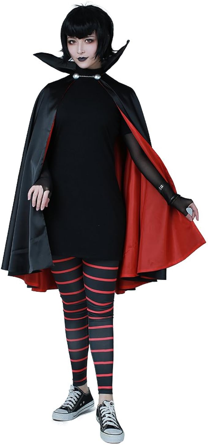 Cosplay.fm Damen Mavis Dracula Halloween Kostüm mit Umhang Amazon.de
