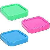 Fansoftiks 3Pcs Square Magnetic Pin Cushion,Anti-Loss Plastic Sewing Pins Holder for Quilting DIY Projects,Sewing Accessories
