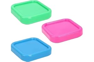 FANSOFTIKS 3Pcs Square Magnetic Pin Cushion,Anti-Loss Plastic Sewing Pins Holder for Quilting DIY Projects,Sewing Accessories, Craft Tool Organizer with Magnetic Base (Random Colors)