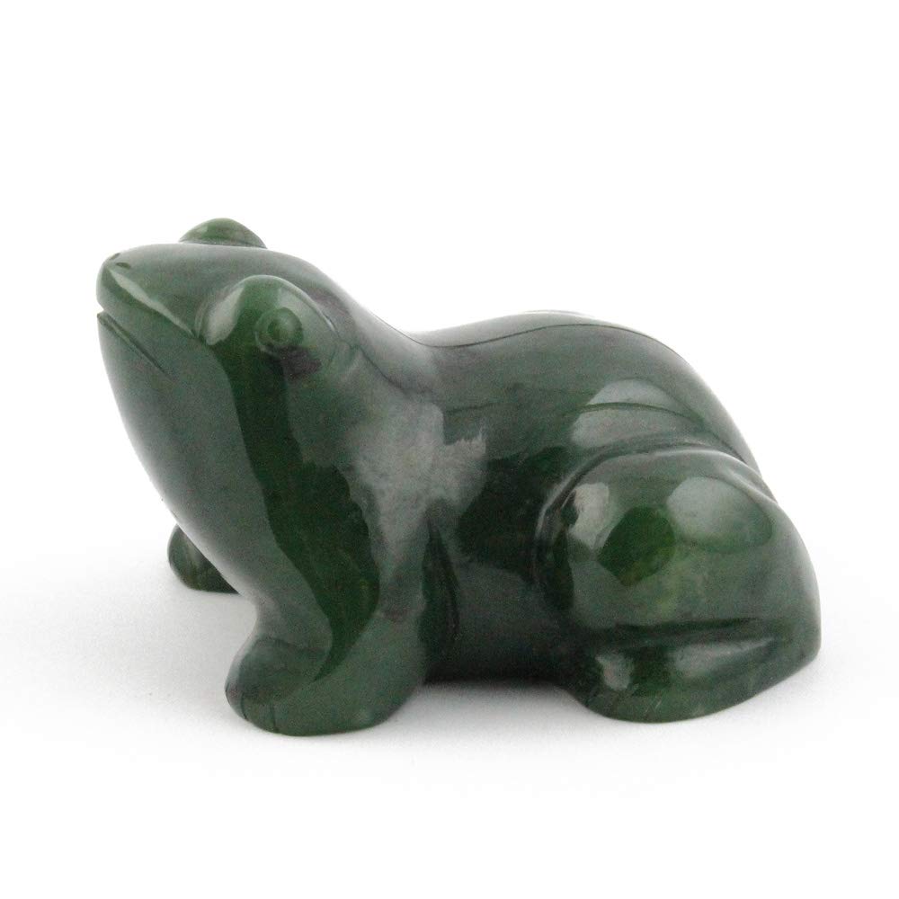 Nephrite Jade Frog Carving - 1 Inch