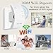 300Mbps WiFi Range Extender Signal Booster Wireless Repeater with Ethernet Port WPS Function Plug and Play, 2 in 1 Repeater/Access Point Mode, Build-in Antennas with High Speed, Work with Any Router