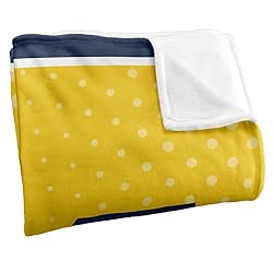 University of Michigan Blanket, 60"x80" Logo Dots