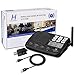 Hosmart 1500FT LONG RANGE 7-Channel Digital FM Wireless Intercom System for Home and Office(4 Stations Black)