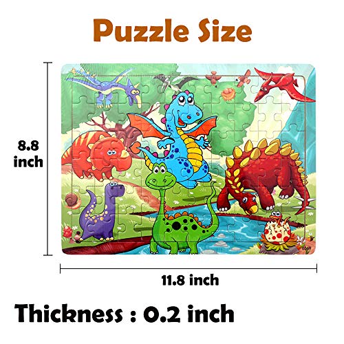 5 Puzzles+Preschool+Educational+Learning+Toddlers
