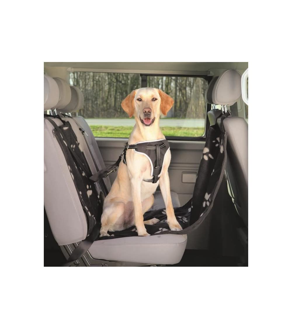 TRIXIE Friends On Tour Car seat cover, 0.65 x 1.45 m, black/beige