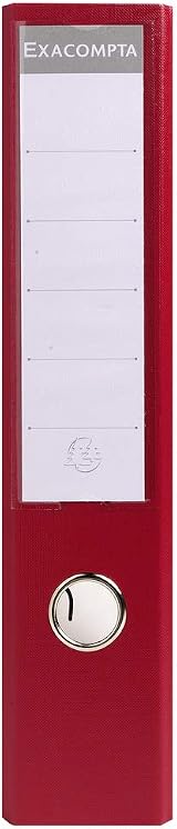 Exacompta Prem'Touch PVC Lever Arch File 320x290mm 2 Rings A4 Burgundy view 4