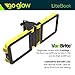 GoGlow LiteBook™ 30W Portable LED Light with 2nd Gen Upgraded Extended Lithium Battery, Rechargeable Day Light White (5000-5500k) Work Light, Camping, Garage or Auto Repair, Emergency (Yellow)